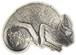 Chameleon 3 oz argent monnaie 5 dollars barbados 2023