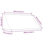 vidaXL Auvent rétractable 300x150 cm Orange et marron