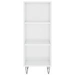 vidaXL Buffet blanc brillant 34 5x32 5x90 cm bois d'ingénierie