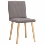 vidaXL Chaises à manger lot de 2 taupe tissu