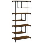 vidaXL Bibliothèque chêne marron 81x36x176 cm bois d'ingénierie