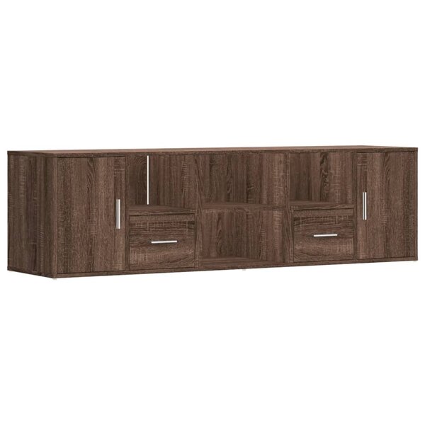 vidaXL Armoire d'angle chêne marron 160x40x45 cm bois d'ingénierie