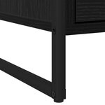 vidaXL Table de chevet Chêne noir 50 x 39 5 x 50 cm Bois d'ingénierie