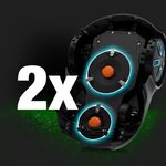 Tondeuse robot Smart SILENO max 1200 m² - DuoConnect - Bluetooth - Tonte des bordures