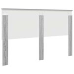 vidaXL Tête de lit Gris Sonoma 160 cm Bois d'ingénierie