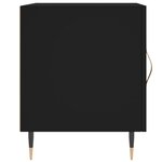 vidaXL Table de chevet noir 40x40x50 cm bois d’ingénierie