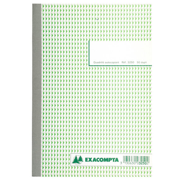 Manifold Quadrillé 5x5 148 mm x 210 mm 50 feuillets dupli Autocopiant x 10 EXACOMPTA