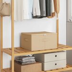 vidaXL Boîte de rangement 24 Pièces Crème 43 x 34 x 23 cm Tissu intissé