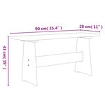 vidaXL Table à manger avec banc REINE marron miel bois de pin solide