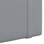 vidaXL Tête de lit suspendue Gris clair Tissu