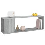 vidaXL Meuble TV Sonoma gris 100x24x32 cm Bois d'ingénierie