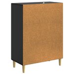 vidaXL Buffet Noir 66 x 34 5 x 90 cm Bois d'ingénierie