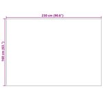 vidaXL Tapis de surface HUARTE Sable 230 x 160 cm Polyester