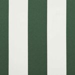 vidaXL Auvent rétractable manuel Vert et blanc 3 x 2 5 m