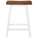 vidaXL Tabourets de bar lot de 2 bois massif