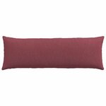 vidaXL Coussins de canapé 2 Pièces Bordeaux 120 x 40 cm tissu