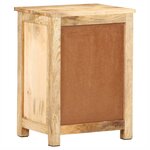 vidaXL Table de chevet 45x35x60 cm Bois de manguier massif