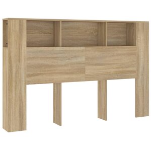 vidaXL Armoire de tête de lit chêne sonoma 160x18 5x104 5 cm