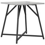 vidaXL Ensemble de tables d'appoint 2 Pièces Gris Sonoma et noir