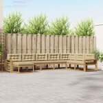 vidaXL Ensemble de canapés d'extérieur 8 Pièces Blanc et Beige