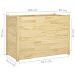 vidaXL Jardinière d'extérieur 100x50x70 cm Bois de pin massif