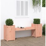 vidaXL Banc avec jardinières 180x36x63 cm bois massif de douglas