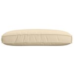 vidaXL Coussin pour assise de palette Beige 120 x 80 x 12 cm