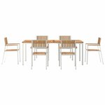 vidaXL Ensemble de salle à manger pour jardin 7 Pièces