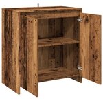 vidaXL Buffet vieux bois 70x41x75 cm bois d'ingénierie
