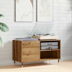 vidaXL Armoire à disques chêne artisanal 84 5x38x48 cm bois ingénierie