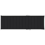 vidaXL Chaise longue de jardin avec coussin Bois d'acacia solide