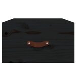 vidaXL Table de chevet murale Noir 40x29 5x22 cm