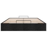 vidaXL Cadre de lit ottoman sans matelas noir 140x190 cm tissu