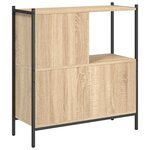 vidaXL Bibliothèque chêne sonoma 72x28x77 5 cm bois d'ingénierie