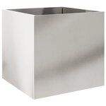 vidaXL Jardinière argenté 49x47x46 cm acier inoxydable