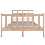 vidaXL Cadre de lit sans matelas bois de pin massif