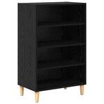 vidaXL Buffet Chêne noir 57 x 35 x 89 5 cm Bois d'ingénierie