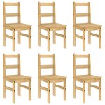 vidaXL Ensemble à manger Panama 7 Pièces bois de pin massif