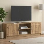 vidaXL Meuble TV 150 x 31 x 47 cm Chêne artisanal Bois d'ingénierie