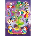 Clementoni - 20180 - Glitter 104 pieces - Fairy Tales Time