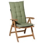 Madison Coussin de chaise à dossier bas Panama 105x50 cm Vert sauge