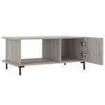 vidaXL Table basse sonoma gris 90x50x40 cm bois d'ingénierie