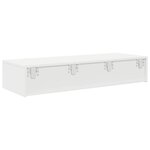 vidaXL Étagère murale avec tiroirs blanc 100x36x19cm bois d'ingénierie