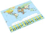 Sous-main carte du monde en langue allemande 40 x 53 cm (Import Allemagne) LÄUFER