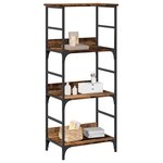 vidaXL Bibliothèque vieux bois 50x33x117 5 cm bois d'ingénierie