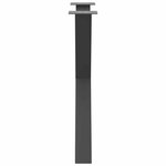 vidaXL Pieds de table à manger en forme de X  3 pièces  anthracite  70 x (72-73) cm  acier