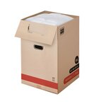 Pack and Move - Lot 50 Cartons Déménagement Premium - 40 X 40 X 60 Cm - Résistance 30 KG - Double Épaisseur - Poignées Renforcées - 3 Adhésifs Offerts