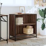 vidaXL Bibliothèque chêne marron 80 5x35x76 cm bois d'ingénierie