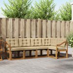 vidaXL Ensemble de canapés d'extérieur 5 Pièces Naturel et Beige