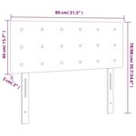 vidaXL Tête de lit Cappuccino 80x5x78/88 cm Similicuir